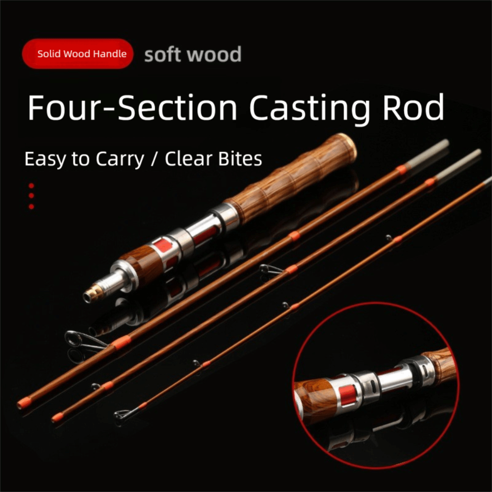 Fishing Rod Carbon Fiber - Canna da pesca spinning a 4